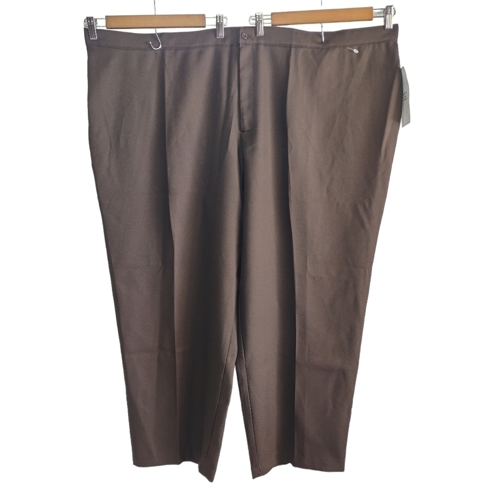 Bend Over Women's Brown Over Sized Dress Pants Size 36W NWT